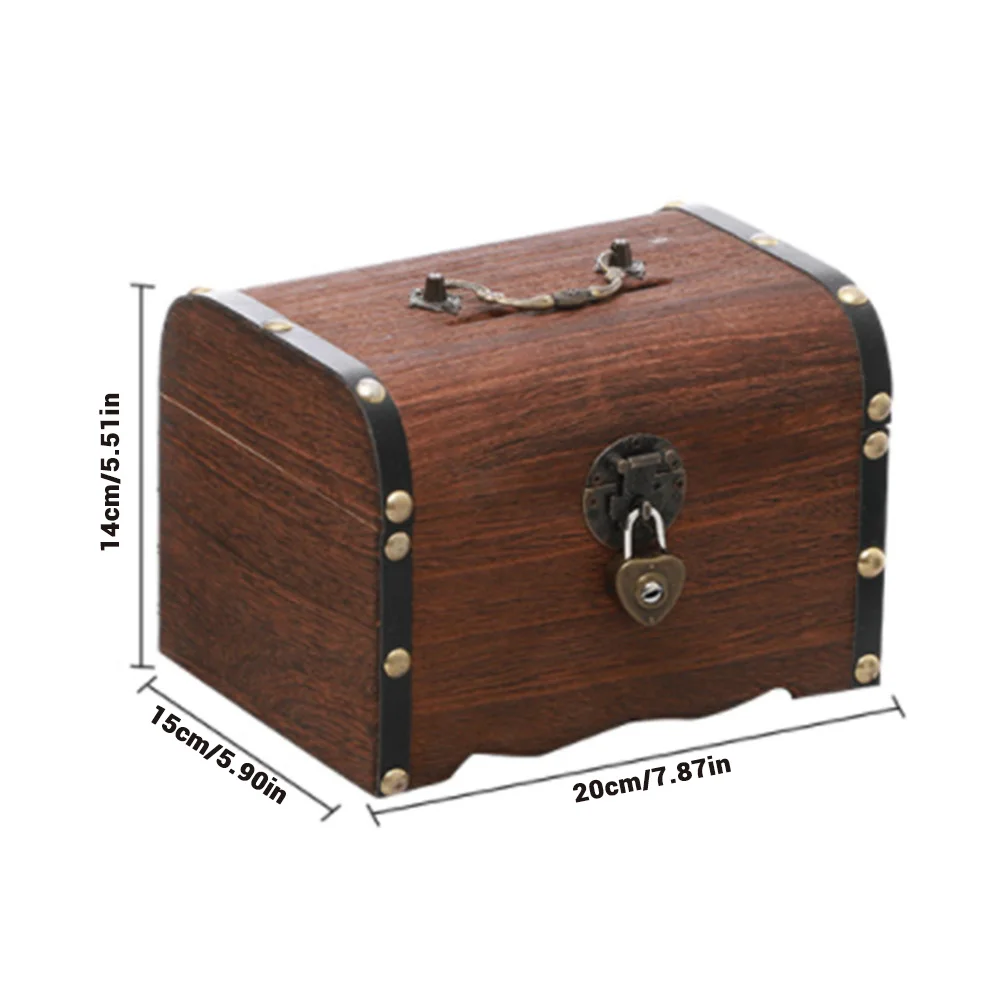 Hucha de madera compacta y resistente