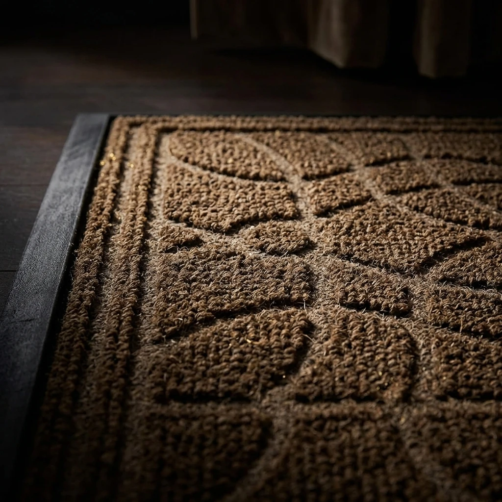 Alfombra de entrada impermeable con diseño floral mandala - imagen 5