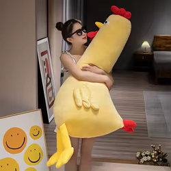 Almohada kawaii de pollo gigante – Cojín suave para niños