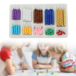 Juguete Montessori cadenas de cuentas para aprender a contar