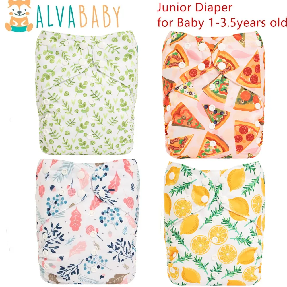 ALVABABY Pañal de tela reutilizable con inserto de microfibra - imagen 5