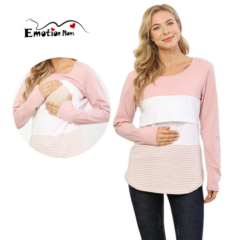 Camiseta maternity manga larga para otoño