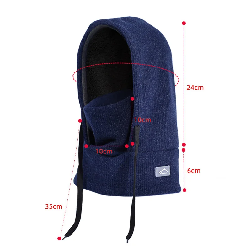 Gorro de invierno infantil con forro polar, cuello y orejas - imagen 3