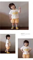 MILANCEL Camiseta de verano para niñas con pato, manga corta holgada