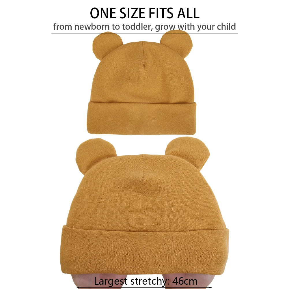 Gorro turbante con orejas de oso para bebé - Cachemira sintética - imagen 5