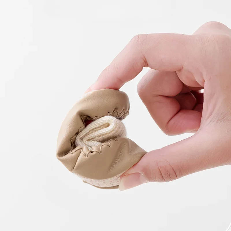 Calcetines antideslizantes con suela de cuero para bebé - imagen 3