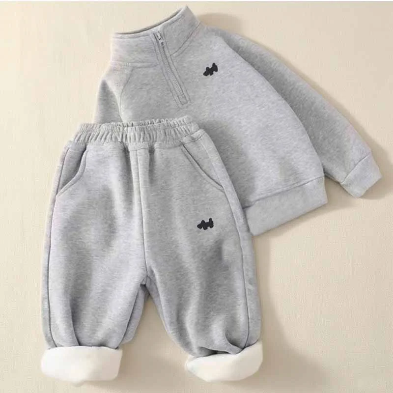 Chándal acolchado infantil – Sudadera y pantalón para invierno - imagen 4