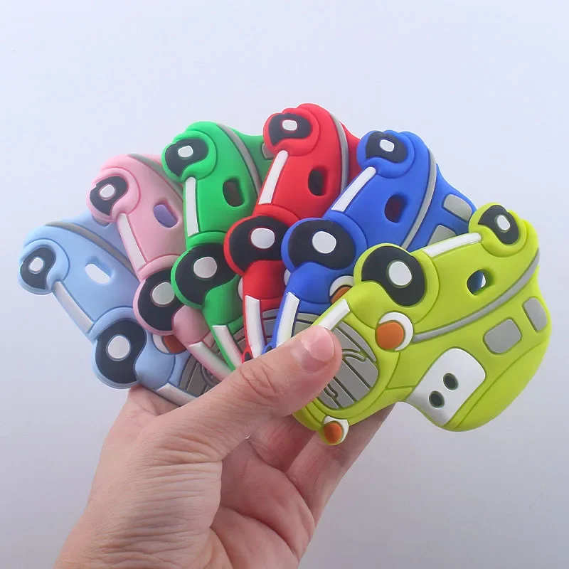Mordedor de silicona sin BPA con forma de coche para bebés - imagen 5