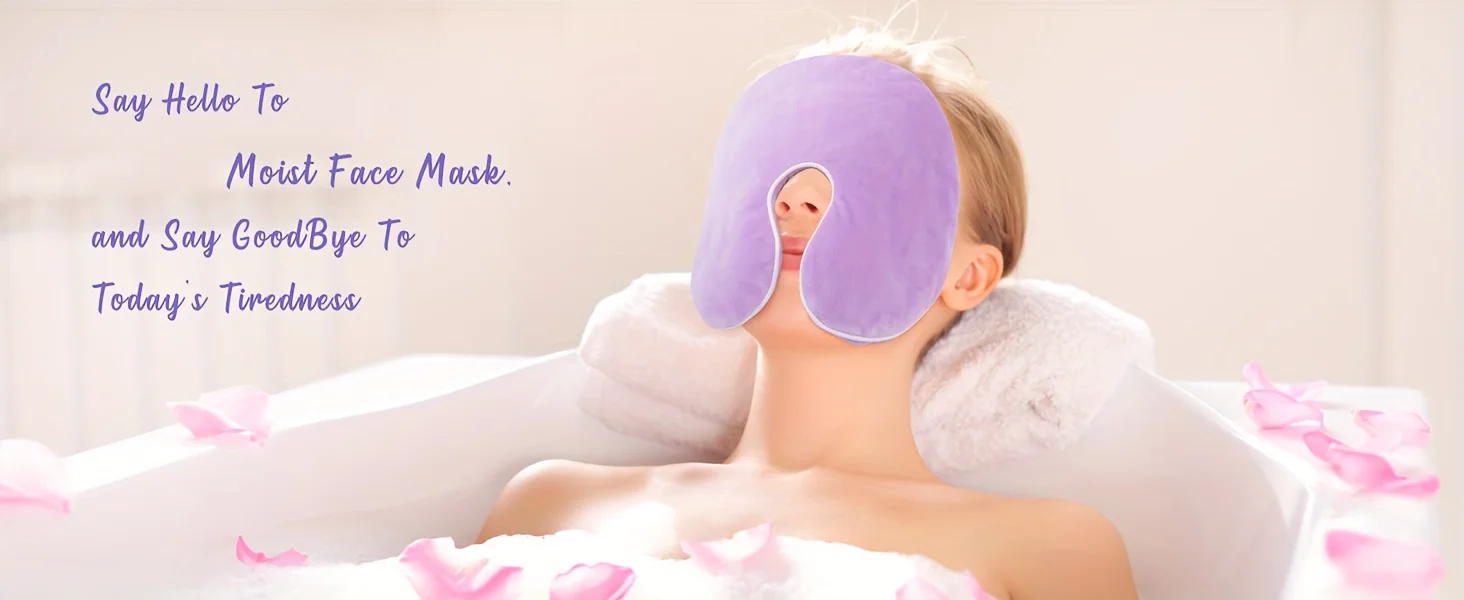 Mascarilla facial con efecto térmico para spa en casa