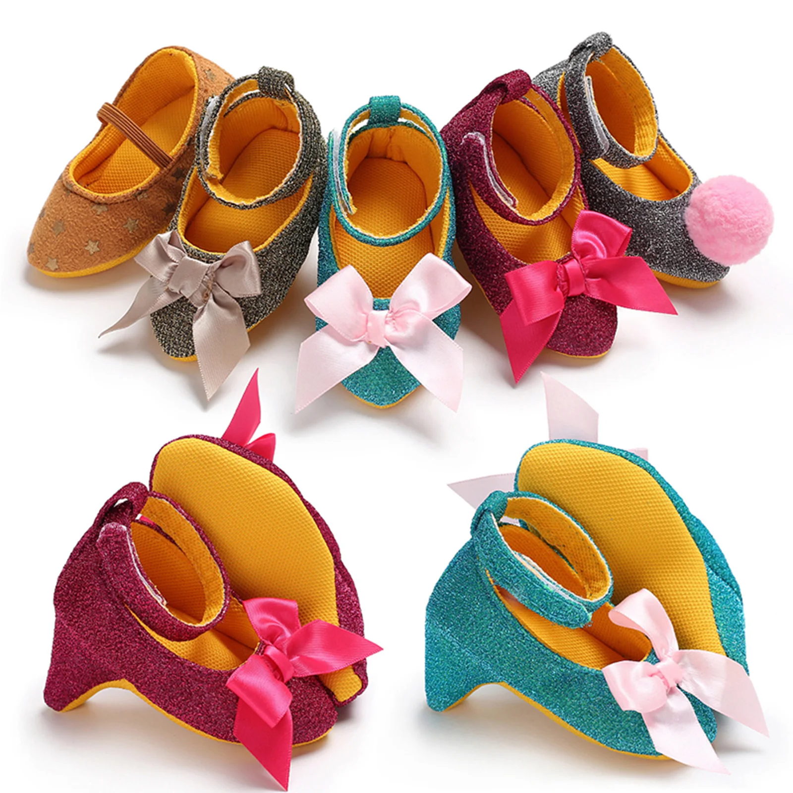 Zapatos de vestir niña bebé con lazo - Bautizo y fiesta
