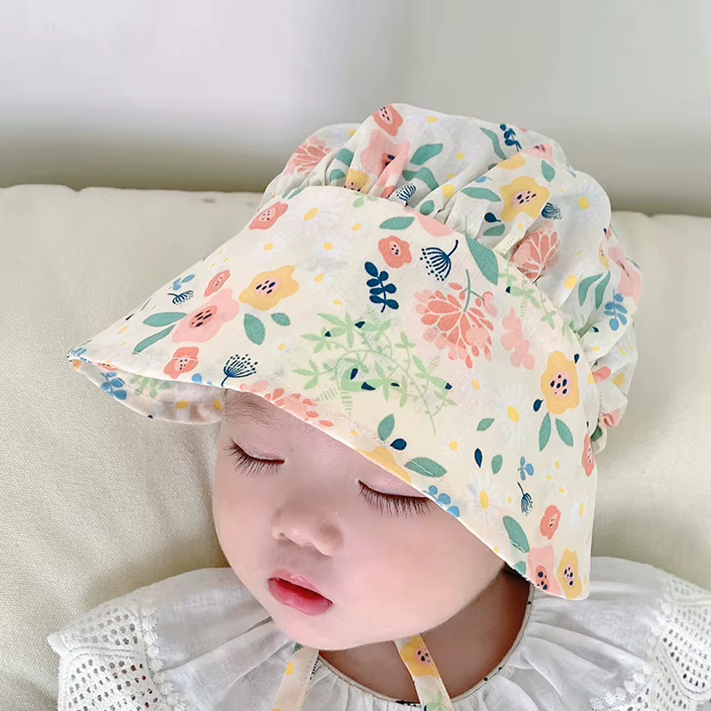 Sombrero para el sol de cubo para niñas – Estilo coreano veraniego - imagen 4