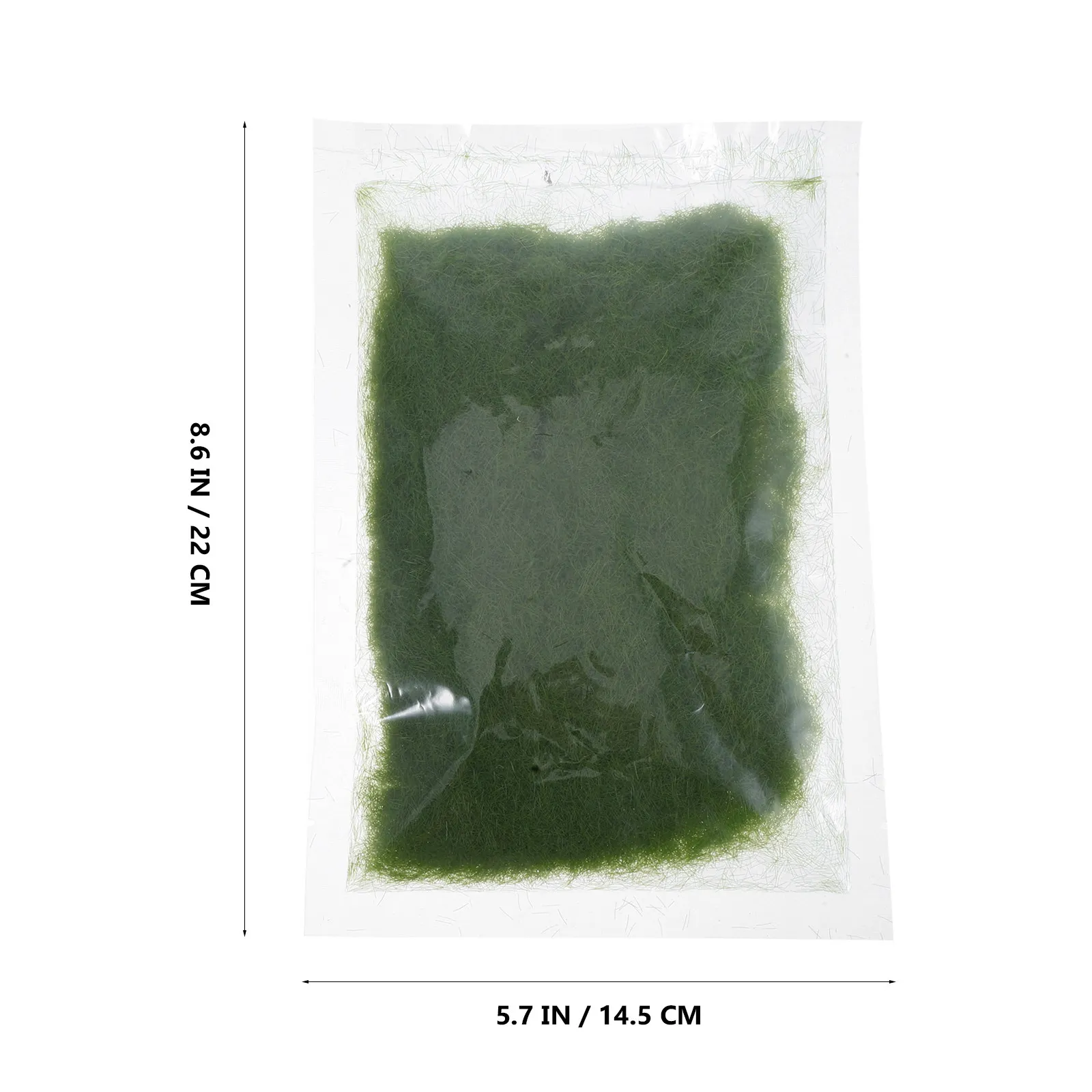Capa de césped artificial verde para paisajes en miniatura