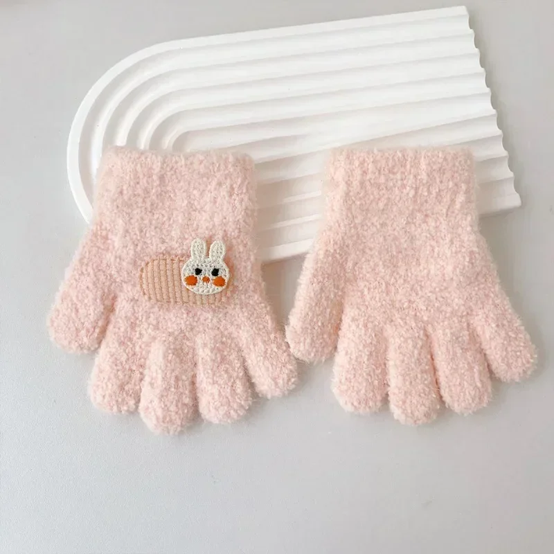 Guantes de invierno en punto con manoplas para niños dibujos - imagen 5
