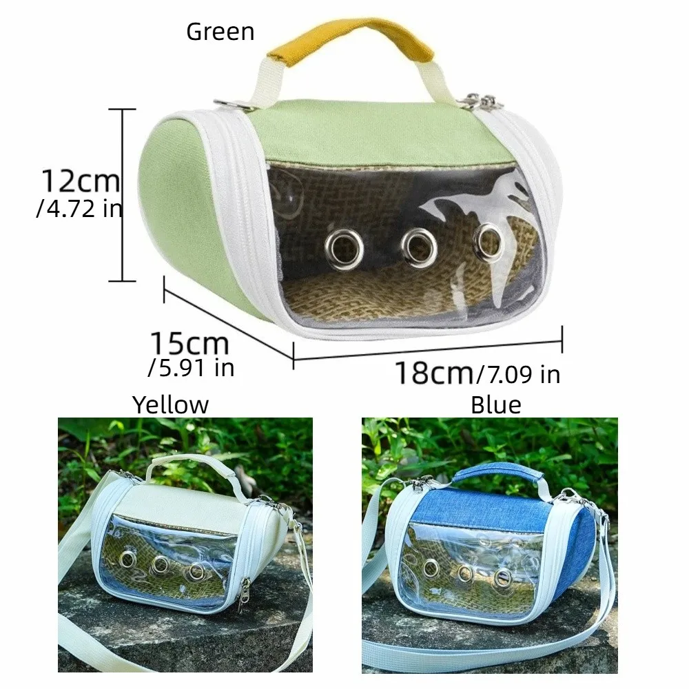 Bolsa de transporte con ventana transparente y asa