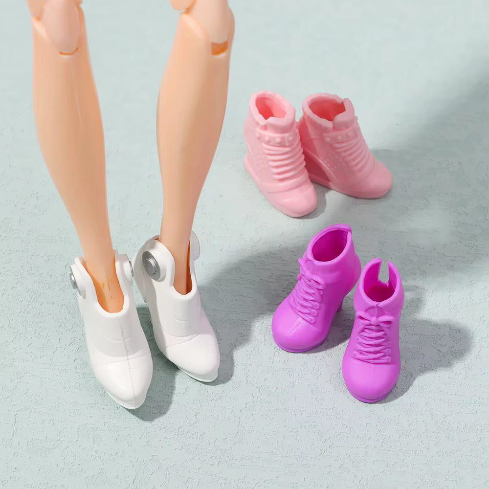 Zapatos transparentes para muñeca – Set de moda y juego - imagen 4