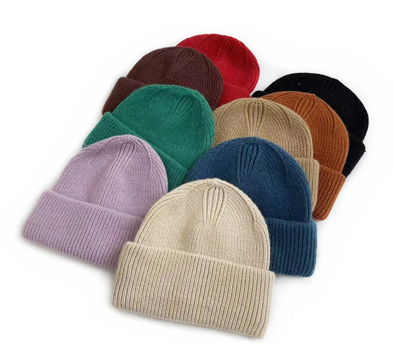 Gorro de punto infantil, estilo sencillo