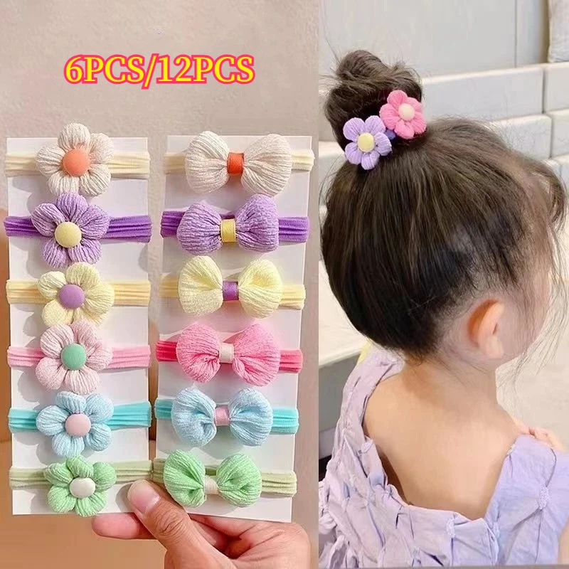 Bandas elásticas infantiles con flores: accesorios para niñas - imagen 2