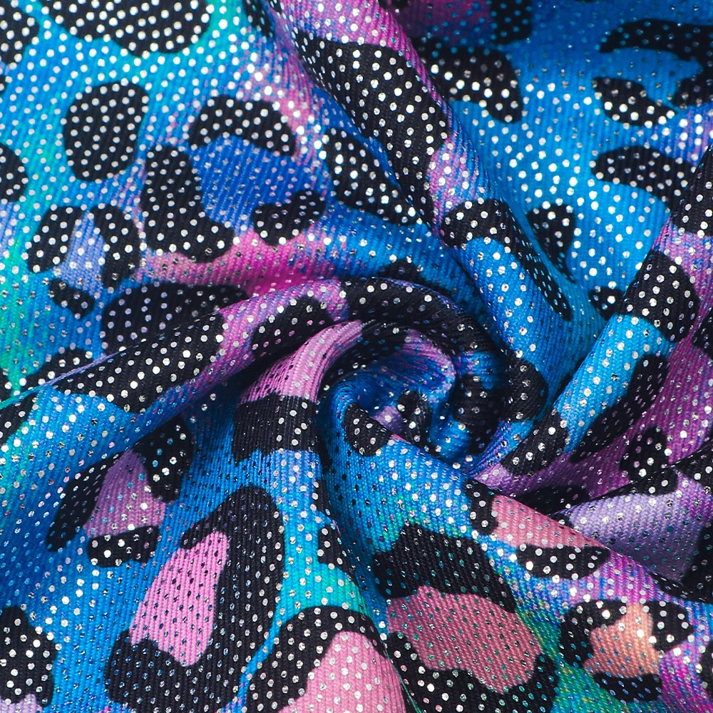 Vestido de ballet estampado leopardo sin mangas de malla para niña - imagen 5