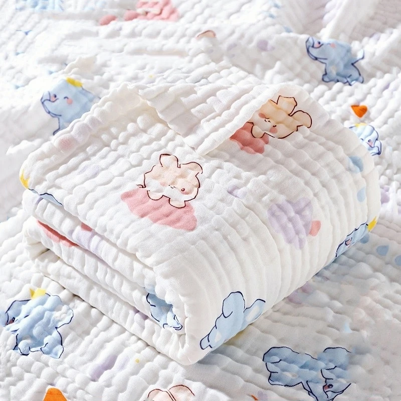 Toalla muselina envolvente para bebé estampada