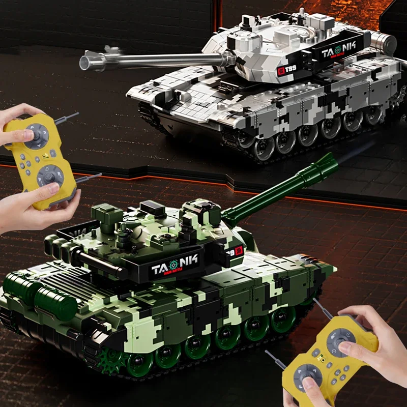 RC 99 T90 tanque radiocontrol de batalla con orugas y disparo - imagen 5