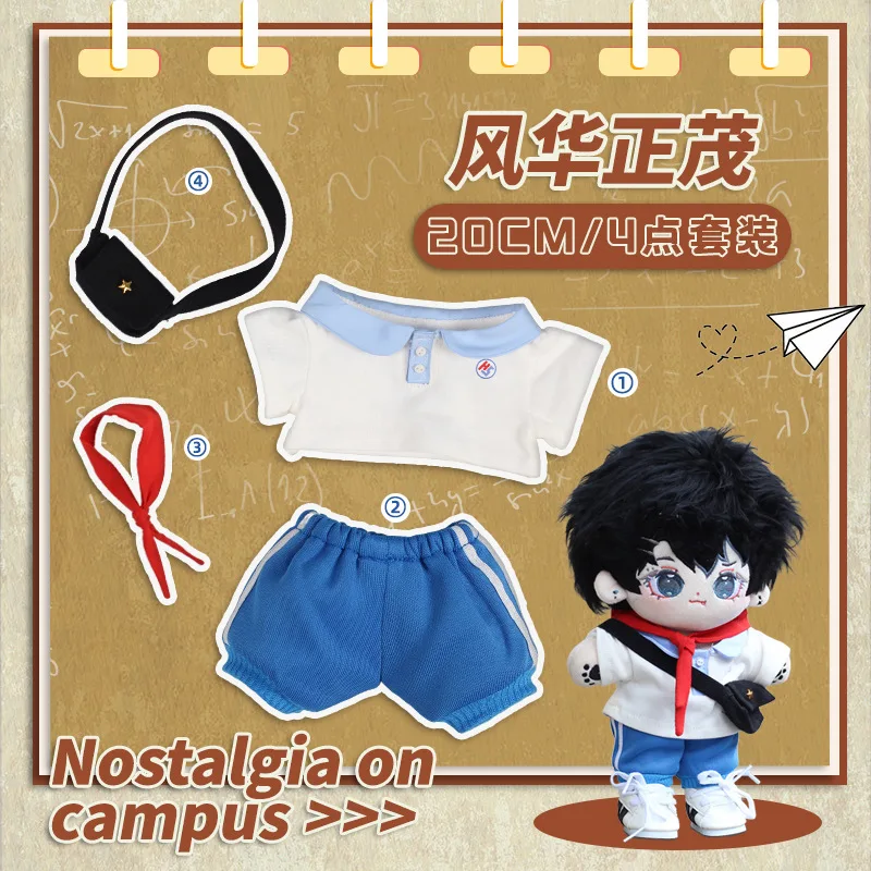 Conjunto de uniforme estudiante colegial para muñecas – accesorios - imagen 3