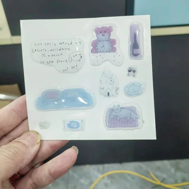 Pegatinas infantiles de gelatina para decorar fundas y álbum - imagen 2