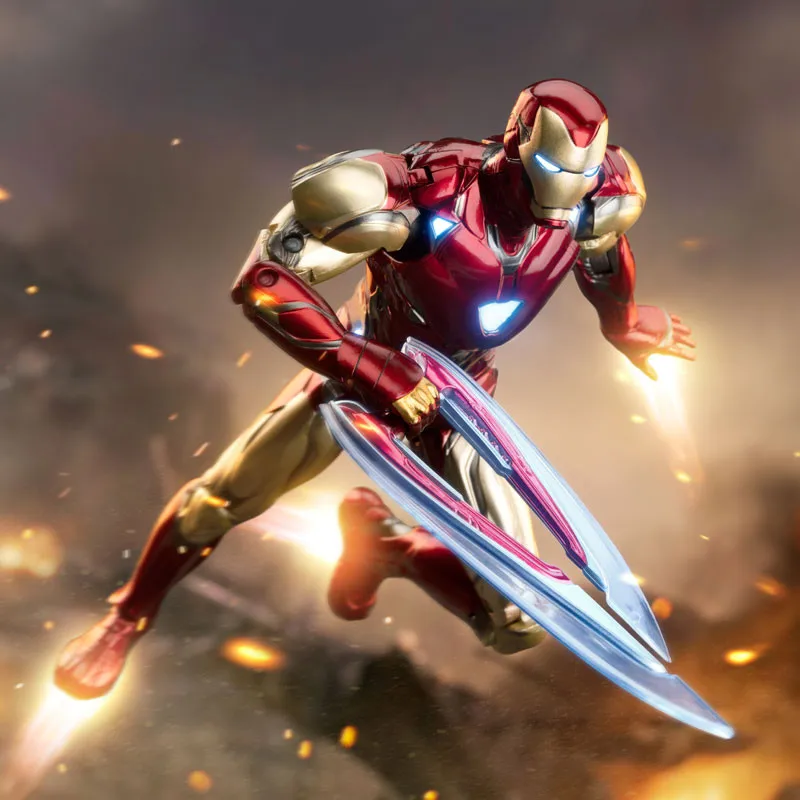 ZD Original figura de acción Iron Man MK85 LED – Juguete Vengadores - imagen 5