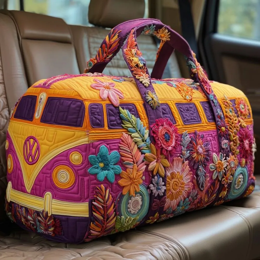 Patchwork bohemio acolchado de la Bolsa de Viaje Acolchada