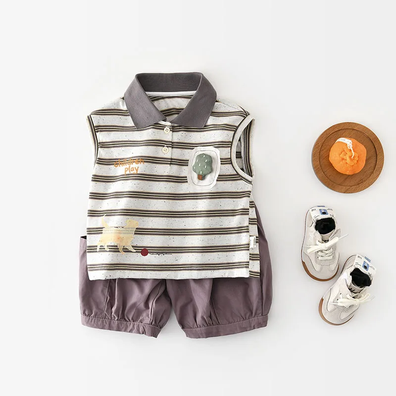 MILANCEL conjunto de verano con camiseta holgada y pantalón corto - imagen 5