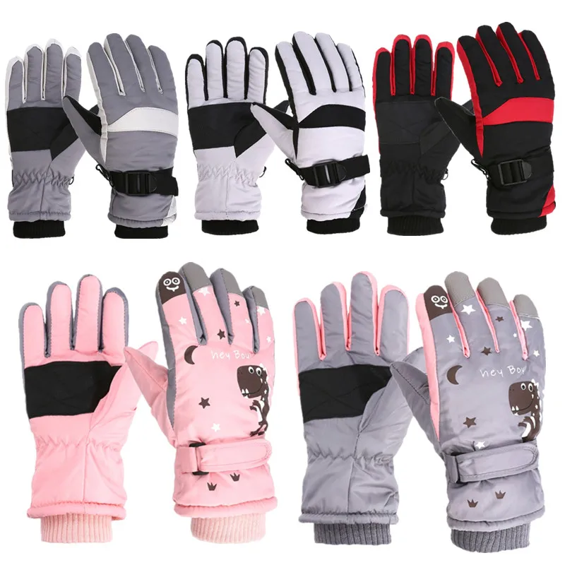 Guantes de esquí impermeables con forro polar grueso - imagen 5