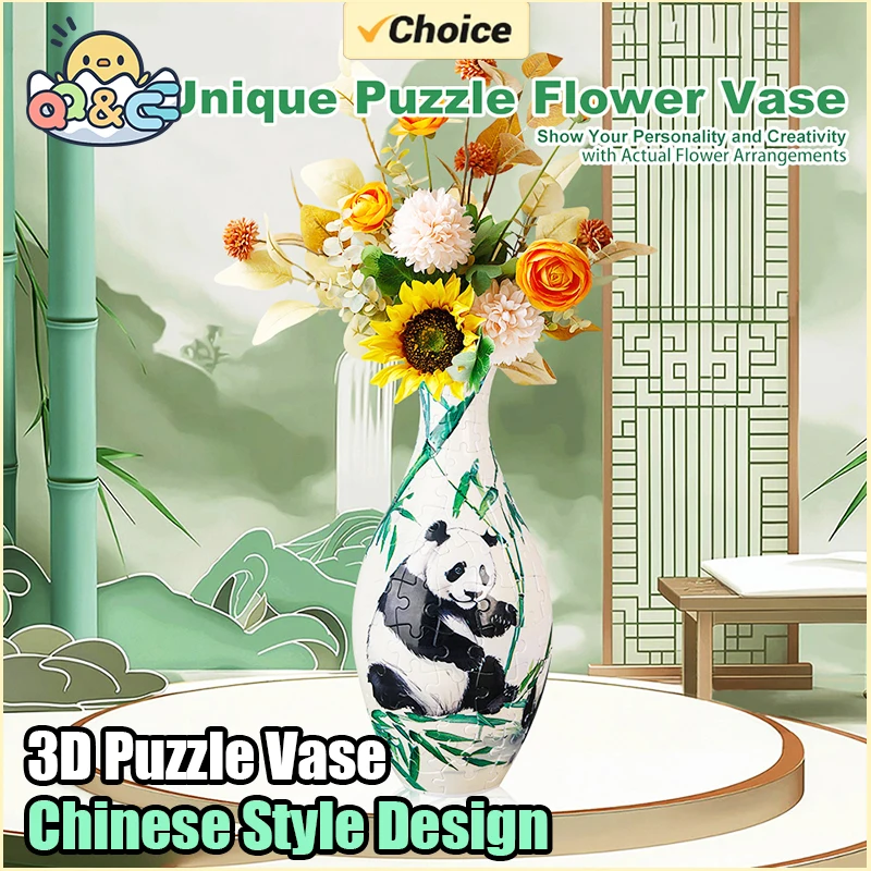 Puzzle 3D Panda decorativo infantil