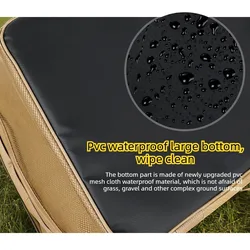 Bolsa de almacenamiento plegable para camping de lona 600D resistente