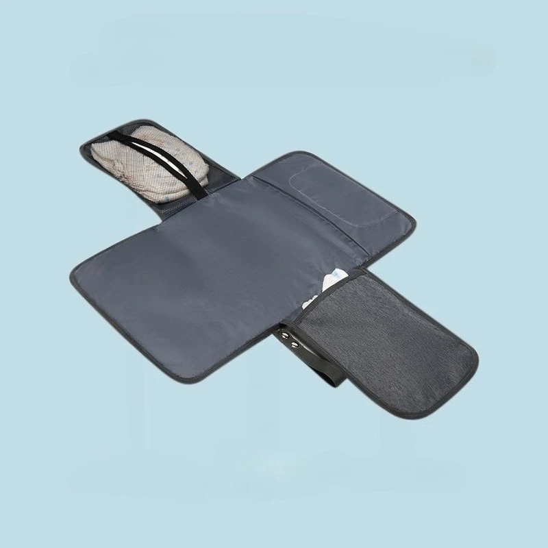 Bolsa de pañales impermeable portátil con cambiador para bebé