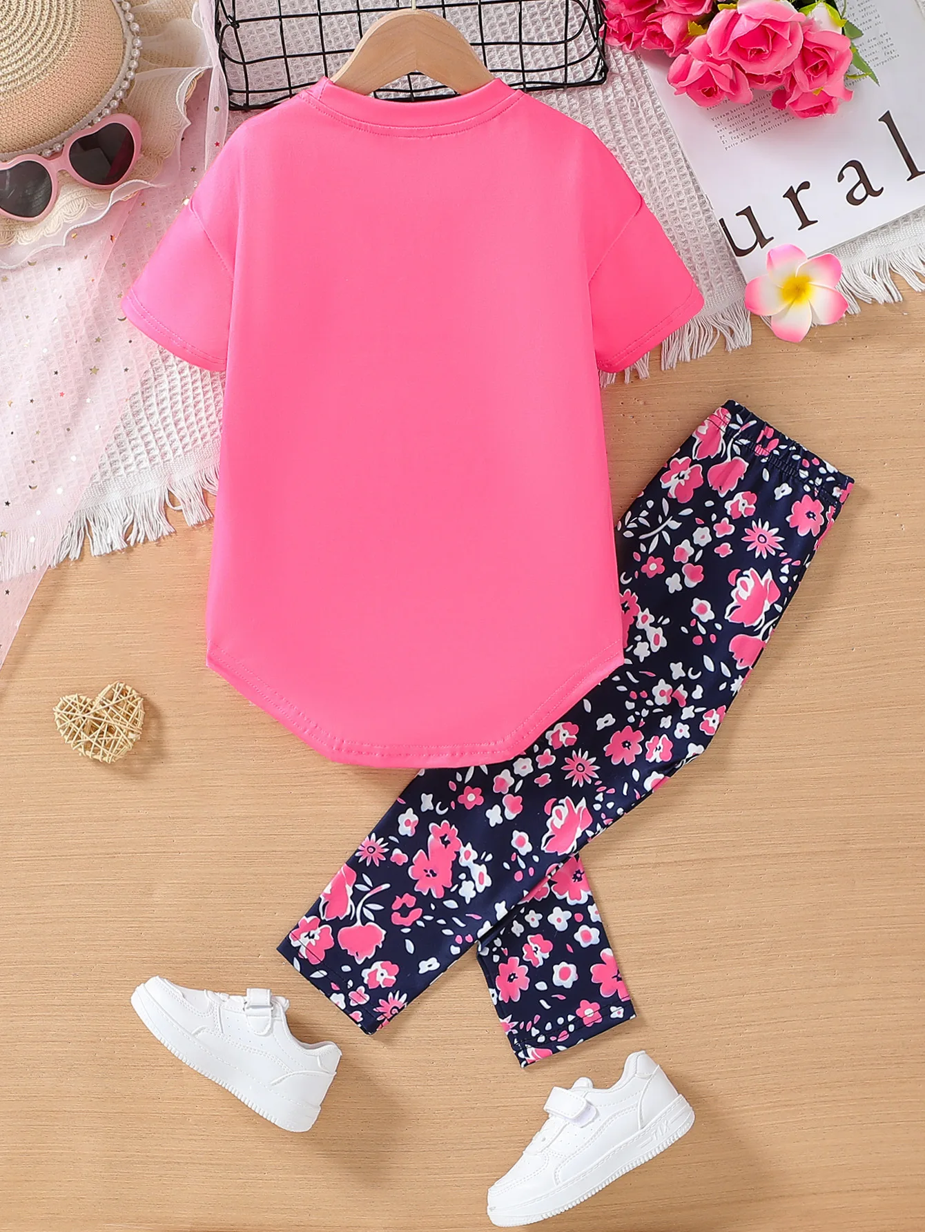 Conjunto verano algodón para niña – Top + pants juveniles - imagen 4