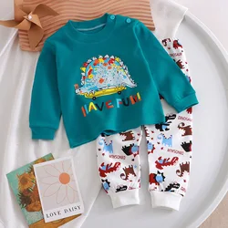 Conjunto algodón infantil con dibujos animados para otoño
