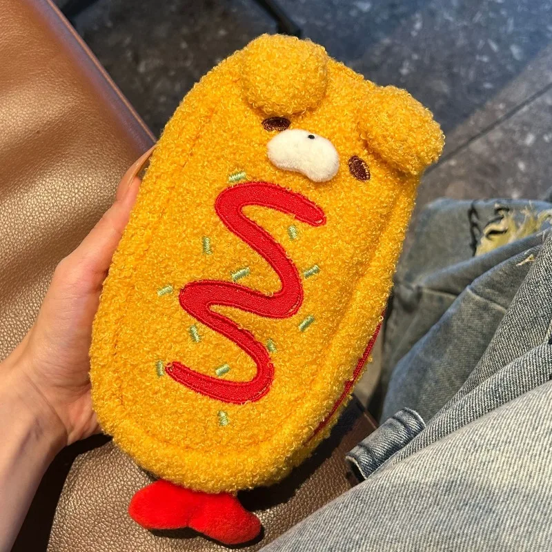 Estuche de pluma de peluche perro con camarones fritos japoneses - imagen 2