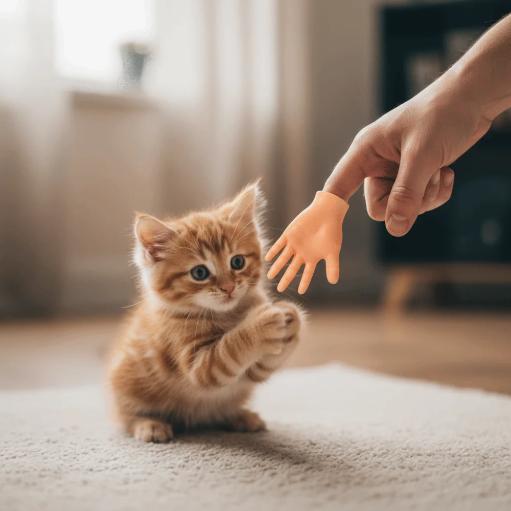 Set de 3 juguetes para gato con forma divertida