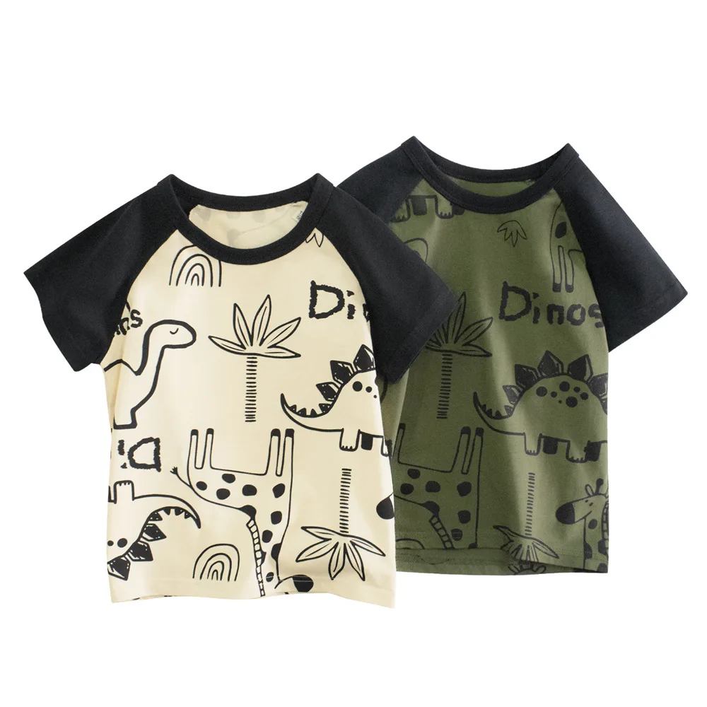 Camisetas de niño de manga corta con estampado y raglán - imagen 3