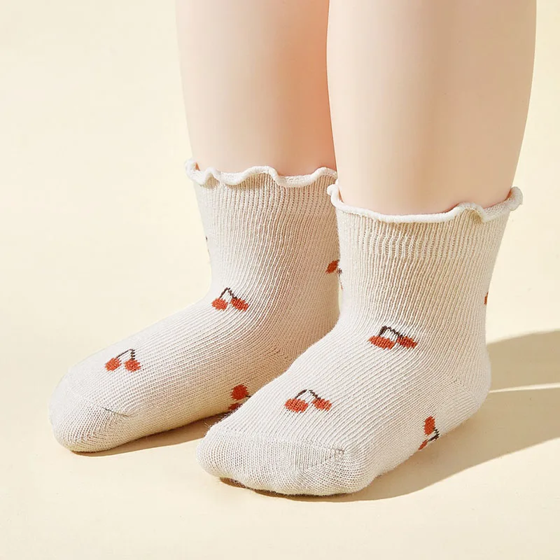 Calcetines antideslizantes con flores para niños - imagen 5