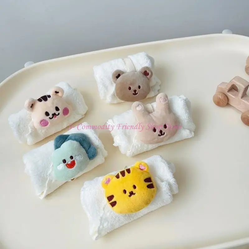 Pañuelo para saliva infantil con estampado de animales cuadrado - imagen 3