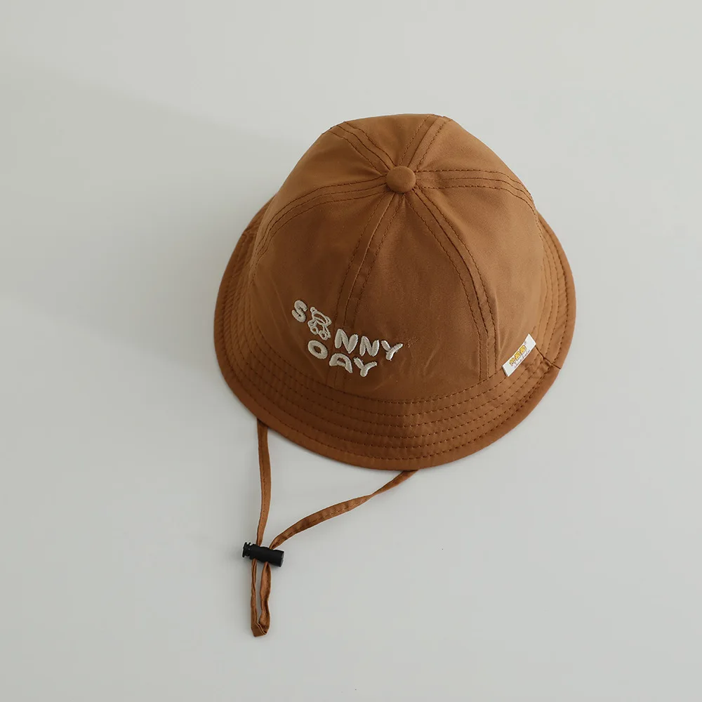 Sombrero de cubo infantil con letras y estilo panamá para el sol - imagen 5