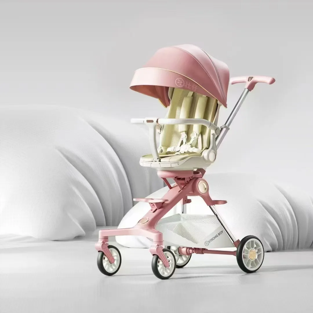 Cochecito ligero plegable para paseos en alto paisaje para niños - imagen 4
