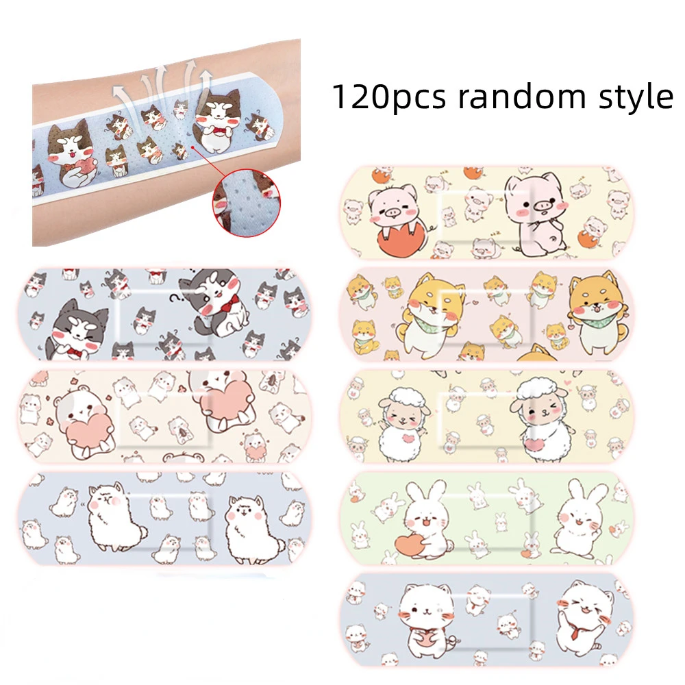 Parches impermeables con diseños adorables para heridas de bebé