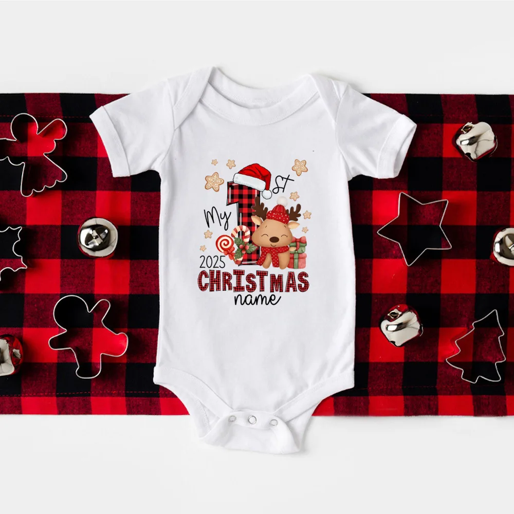 Mono de Navidad para recién nacido con estampado ciervo - imagen 2