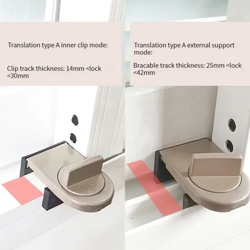 Pestillo de seguridad para ventana ajustable antirrobo - imagen 2