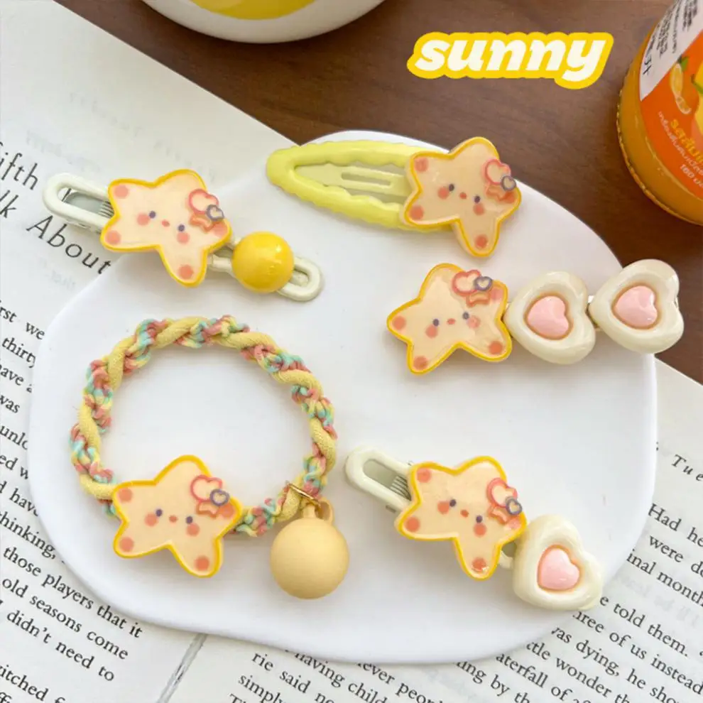 Horquillas infantiles con diseño de estrella y clip