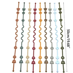 Cadena sujetachupetes de silicona para cochecito y trona