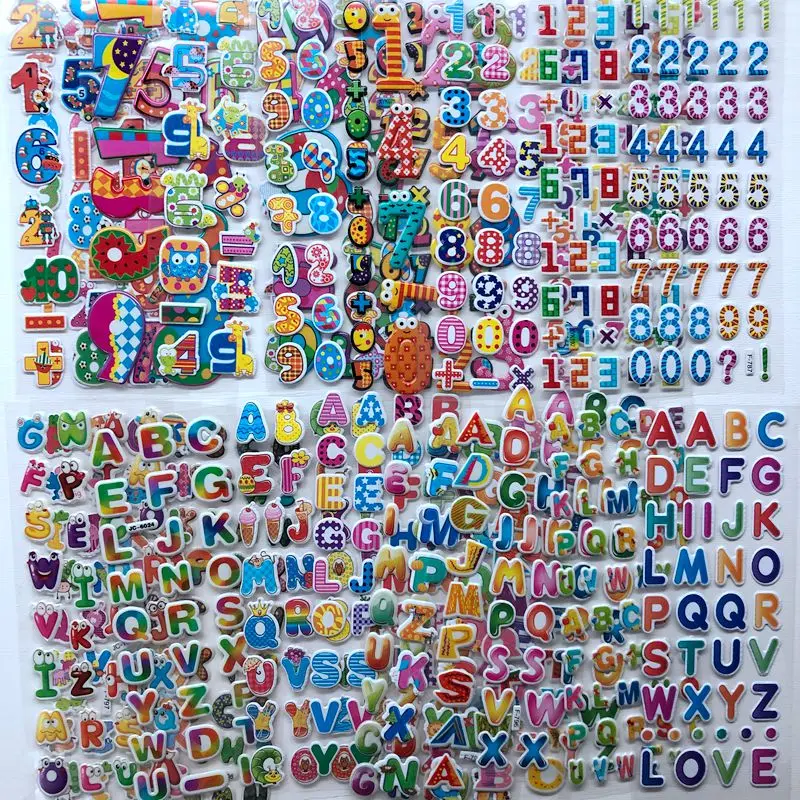 Pegatinas 3D de letras y números para álbum de recortes - imagen 5