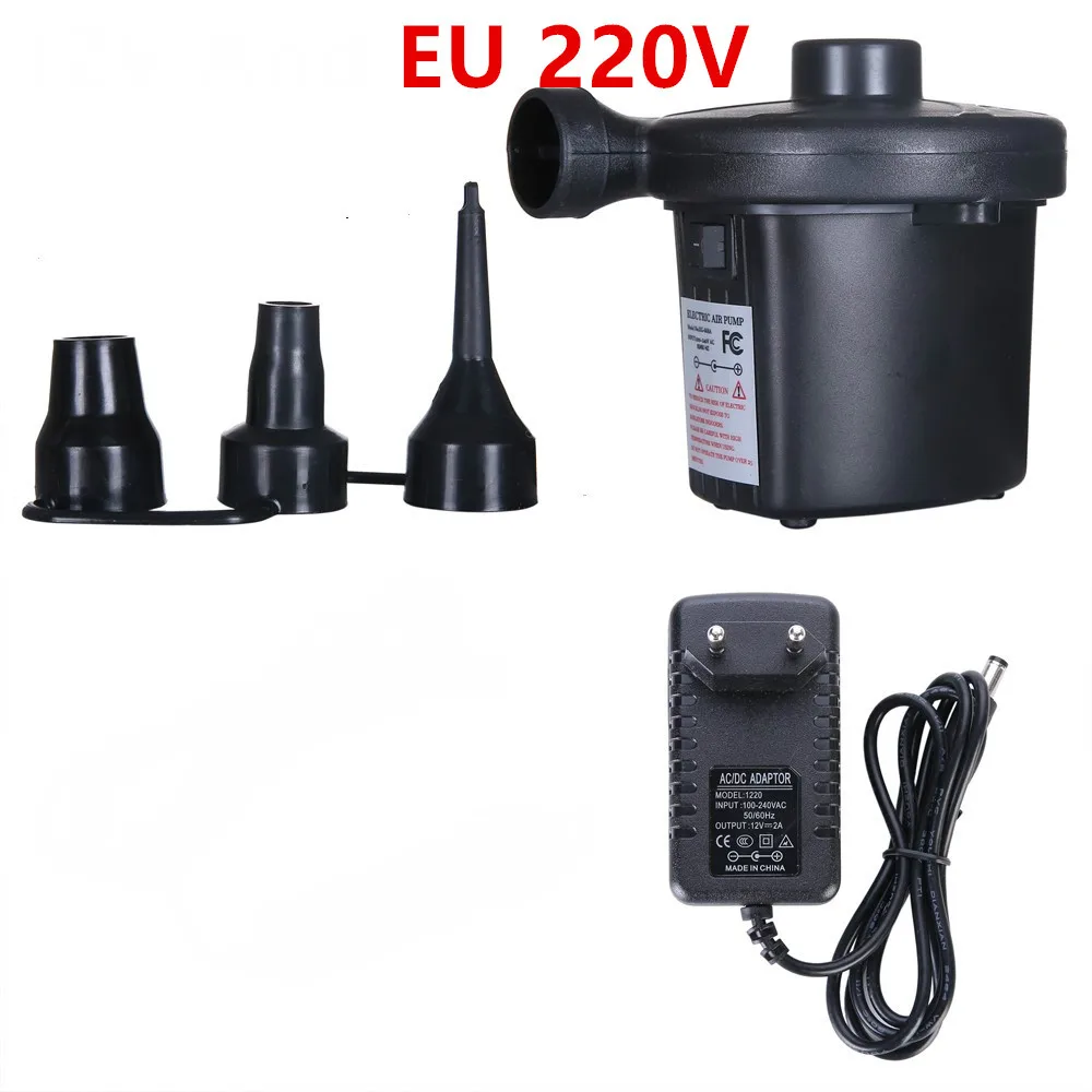 Bomba eléctrica para inflables de piscina y camping con boquillas - imagen 4