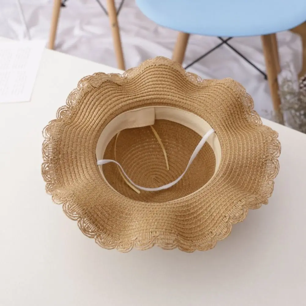 Sombrero de sol infantil tipo pescador con ala ancha para playa - imagen 4